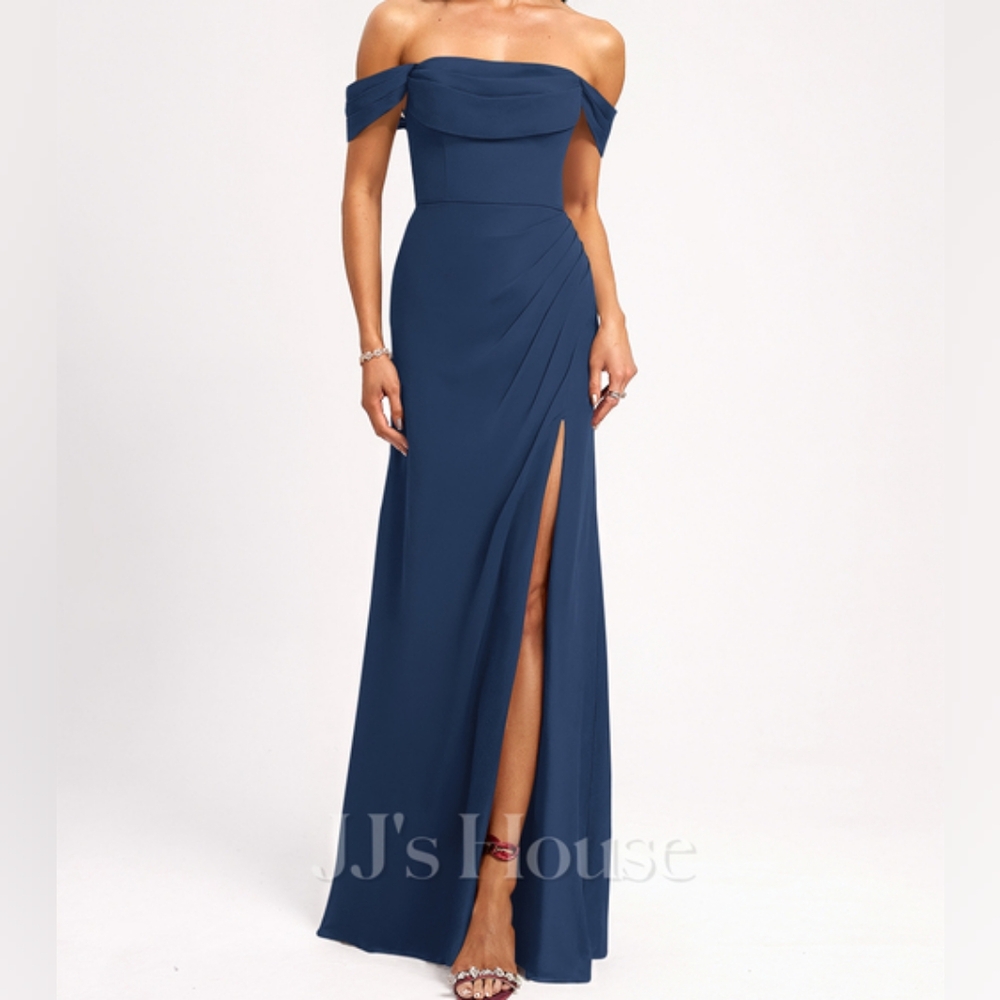 JJs House Strapless Navy Dress